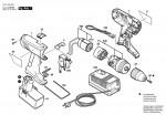 Bosch 0 601 948 603 Gsr 9,6 Ve-2 Cordless Screw Driver 9.6 V / Eu Spare Parts